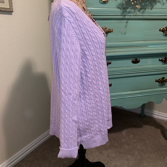 Sale 🌺Ribbed Lavender Sweater - Picture 3 of 4